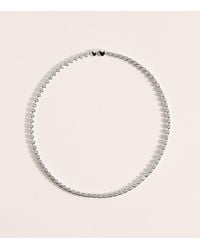 Astrid & Miyu - Sterling Heart Tennis Necklace - Lyst
