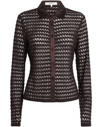 FRAME - Satin-Collar Bubble-Stitch Shirt - Lyst