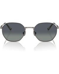 Brunello Cucinelli - Titanium Bc2003St Sunglasses - Lyst