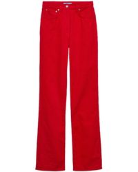 Prada - Corduroy Straight Trousers - Lyst