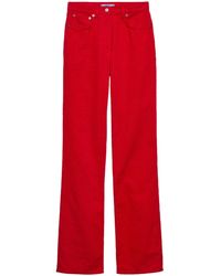 Prada - Corduroy Straight Trousers - Lyst