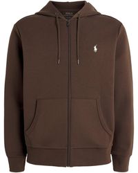 Polo Ralph Lauren - Cotton-Blend Logo Zip-Up Hoodie - Lyst