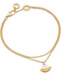 BVLGARI - Yellow Gold And Mother-of-pearl Diva's Dream Bracelet - Lyst
