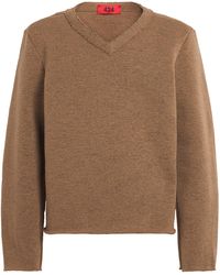 424 - Distressed V-Neck Sweater - Lyst