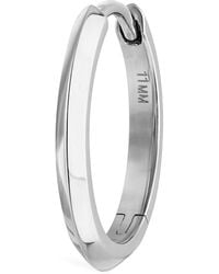 Maria Tash - Faceted Metal Vertex Single Hoop Earring - Lyst