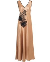 Loretta Caponi - Silk-Lace Albina Slip Dress - Lyst