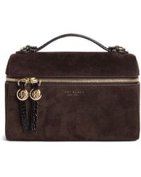 Tory Burch - Suede Romy Clutch Bag - Lyst
