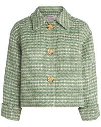 Carolina Herrera - Tweed Cropped Jacket - Lyst