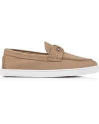 Christian Louboutin - Chambeliboat Suede Boat Shoe - Lyst