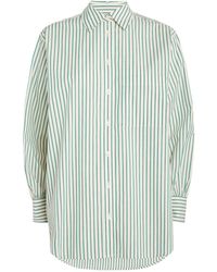 FRAME - Oversized Striped Shirt - Lyst