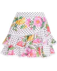 Charo Ruiz - Floral Marita Mini Skirt - Lyst