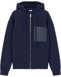 Loewe - Wool-Blend Zip-Up Hoodie - Lyst