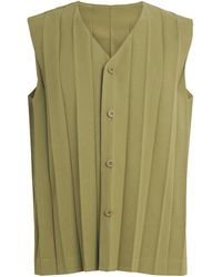 Homme Plissé Issey Miyake - Pleated Edge Ensemble Waistcoat - Lyst