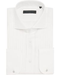 Corneliani - Linen-Cotton Code Cocktail Bib Formal Shirt - Lyst