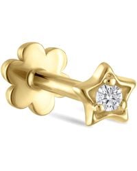 Maria Tash - Diamond Solitaire Star Threaded Stud Earring - Lyst
