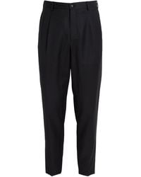 Giorgio Armani - Virgin Wool Tailored Trousers - Lyst