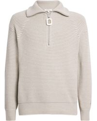 JW Anderson - Knitted Stripe Half-Zip Sweater - Lyst