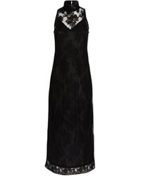 MAX&Co. - Lace-detail Jersey Maxi Dress - Lyst