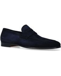 Magnanni - Suede Delos Dress Loafers - Lyst