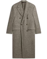 dunhill - Cashmere Donegal Tweed Double-Breasted Overcoat - Lyst