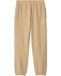 Burberry - Cotton Knight Stamp Sweatpants - Lyst