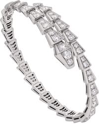 BVLGARI - Small And Diamond Serpenti Viper Bracelet - Lyst