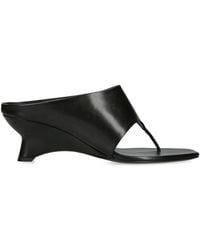 KHAITE - Leather Marlow Heeled Mules 55 - Lyst