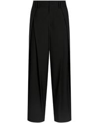 Dolce & Gabbana - Virgin Wool Pleated Trousers - Lyst