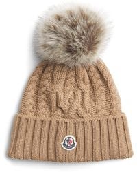 Moncler - Virgin Wool-Cashmere Pom-Pom Beanie - Lyst