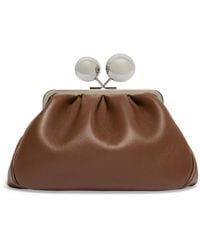 Weekend by Maxmara - Leather Pasticcino Clutch Bag - Lyst