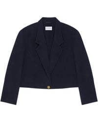 Givenchy - Wool-Cashmere Cropped Blazer - Lyst