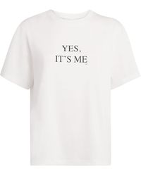 Victoria Beckham - Organic Cotton Yes It's Me T-Shirt - Lyst
