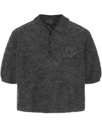 AllSaints - Mohair-Blend Anabel Polo Top - Lyst