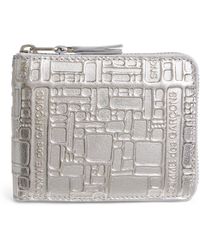 Comme des Garçons - Leather Embossed Logo Zipped Wallet - Lyst