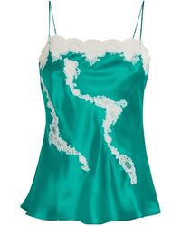Carine Gilson - Silk Lace-detail Camisole - Lyst