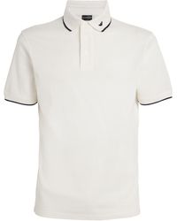 Emporio Armani - Cotton Piqué Logo Polo Shirt - Lyst