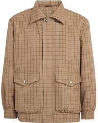 Séfr - Virgin Wool Check Bomber Jacket - Lyst