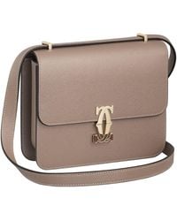Cartier - Mini Leather C De Shoulder Bag - Lyst