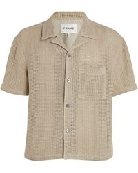 FRAME - Linen Open-weave Shirt - Lyst
