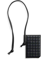 Bottega Veneta - Leather Intrecciato Piccolo Badge Holder - Lyst