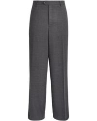 Paul Smith - Wool Relaxed Pleated Trousers - Lyst