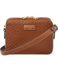 Aspinal of London - Leather Woven Camera Bag - Lyst