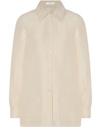 The Row - Lucetta Silk Shirt - Lyst