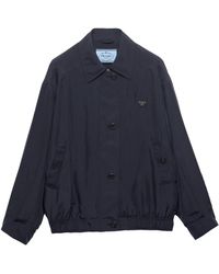 Prada - Silk Bomber Jacket - Lyst