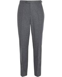 Isaia - Wool-Cashmere Tailored Trousers - Lyst