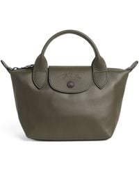 Longchamp - Extra-Small Leather Le Pliage Xtra Top-Handle Bag - Lyst