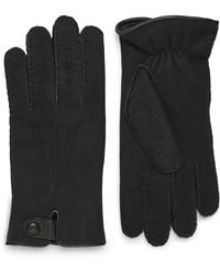 Giorgio Armani - Shearling Leather Gloves - Lyst