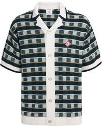 CASABLANCA - Cotton Crochet Mosaic Shirt - Lyst