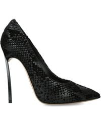 Casadei - Snake-Effect Blade Kitana Heels 120 - Lyst