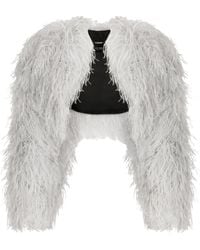 Dolce & Gabbana - Kim Dolce&Gabbana Ostrich Feather Bolero Jacket - Lyst
